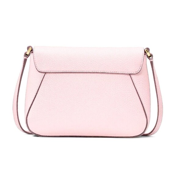 New Kate Spade Monica Mini Flap Crossbody bag Pebble Leather Shimmer Pink - Picture 5 of 5